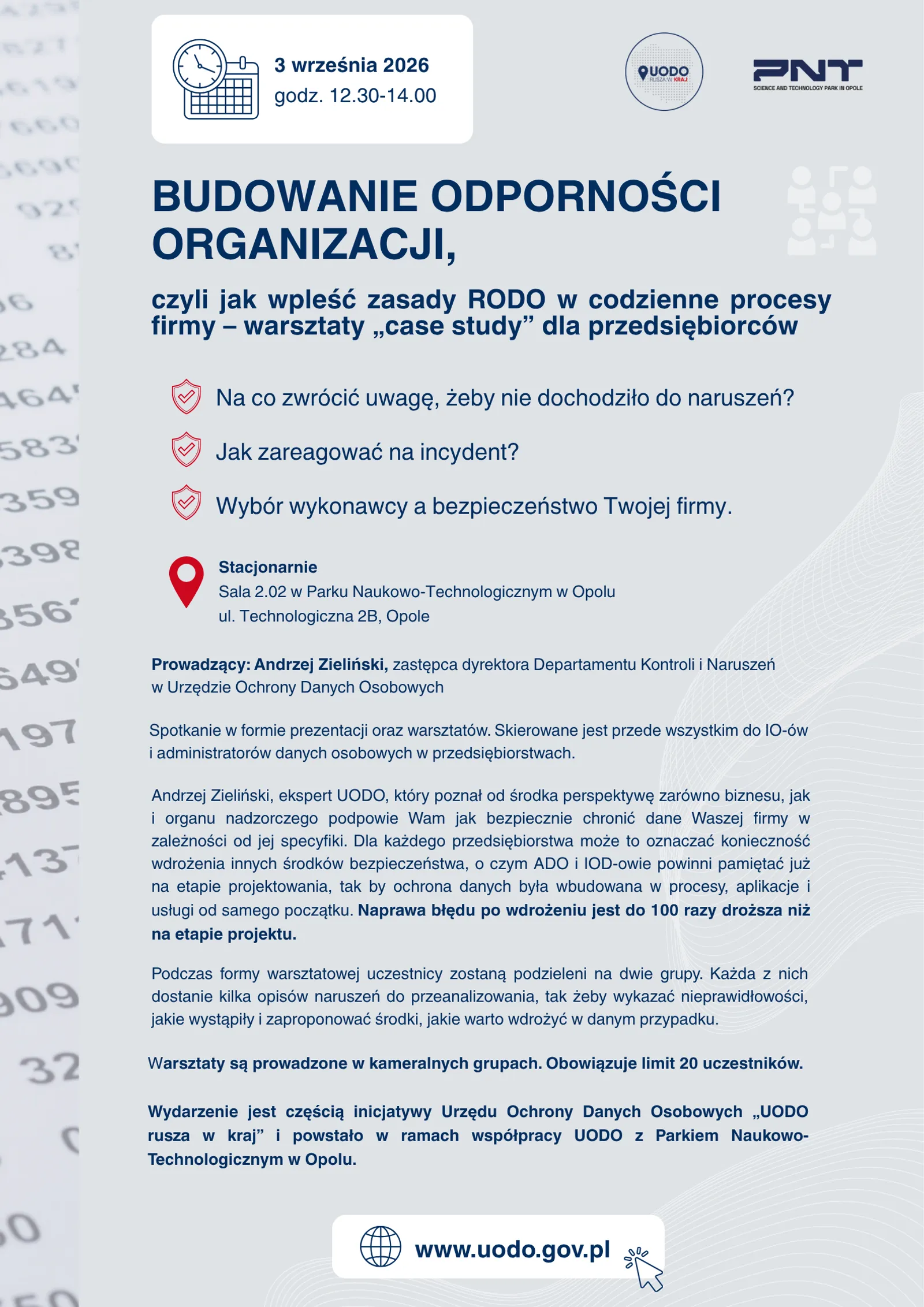 Budowanie Odporności Organizacji   Plakat